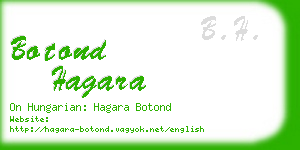 botond hagara business card